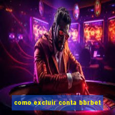 como excluir conta bbrbet